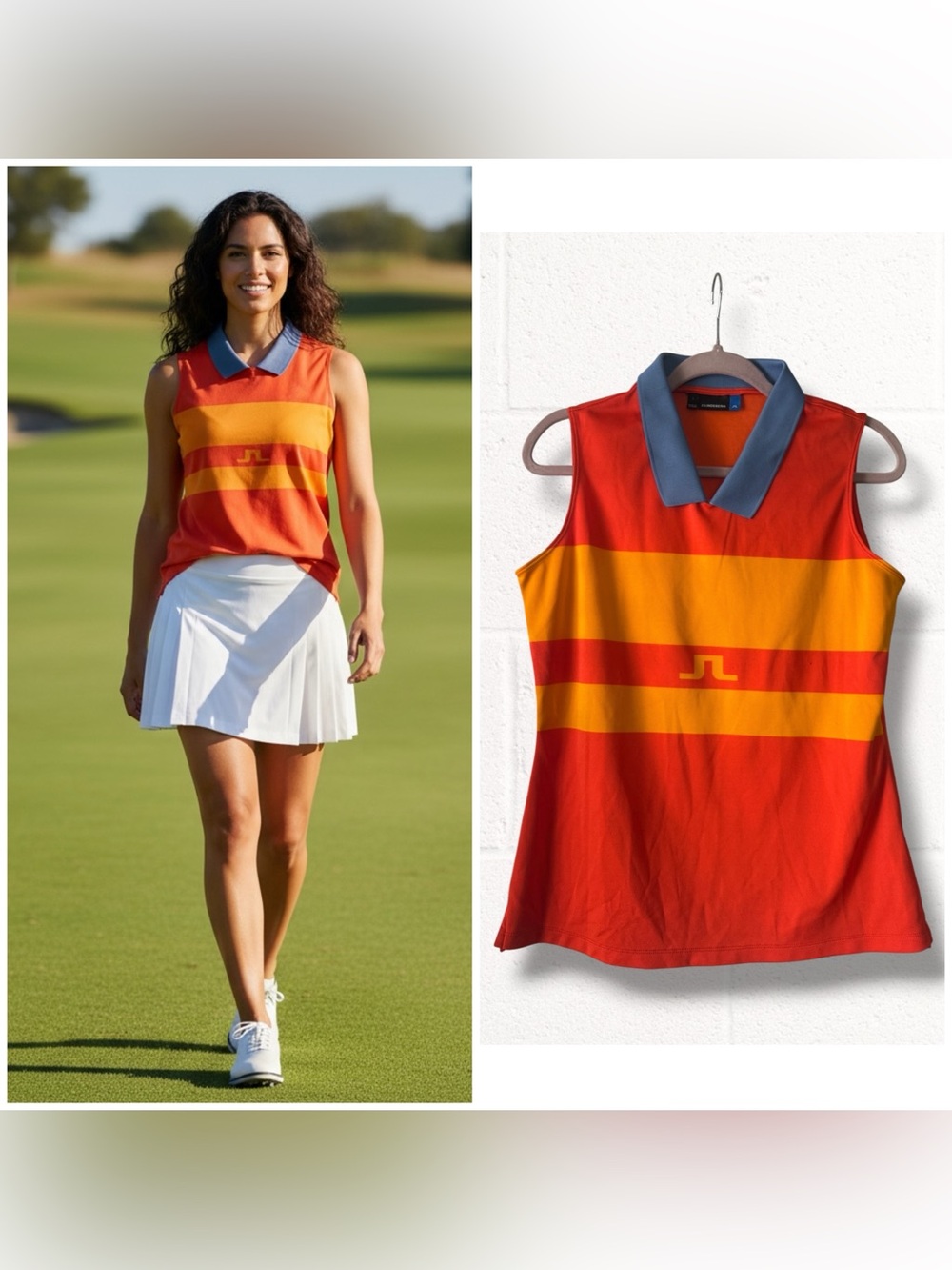 J.Lindeberg 2020 Women Celia TX Jacquard Golf Polo, Large